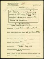 Applicant: Schreiner, Ernst; born 22.6.1917 in Rechnitz (Austria); single.