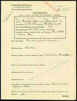 Applicant: Sommer, Adele; born 27.5.1883 in Waidhofen an der Ybbs (Austria); single.