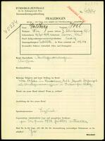 Applicant: Goldberg, Joel; born 19.9.1909 in Tarnow (Poland); single.