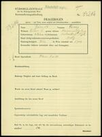 Applicant: Grunwald, Fanny; born 6.1.1890 in Kobersdorf (Austria); single.