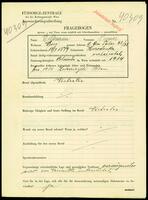 Applicant: Wildmann, Sumer; born 17.7.1879 in Horodenka (Ukraine); married.