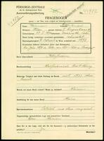 Applicant: Weisman, Enzel; born 27.1.1873 in Uscieczko (Poland); married.