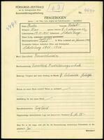 Applicant: Fischer, Herbert; born 19.11.1911 in Mikulov (Jihomoravský kraj, Czech Republic); single.