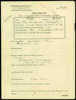 Applicant: Kohn, Jakob; born 5.1.1882 in Uherský Brod (Czech Republic); married.