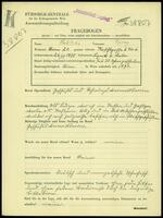 Applicant: Halitzka, Fanny; born 26.11.1875 in Legnica (Poland).; divorced.