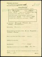 Applicant: Eisinger, Alfred; born 13.6.1875 in Kostel (Czech Republic); married.