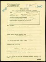 Applicant: Knobel, Franziska; born 1884 in Mielec (Poland); single.