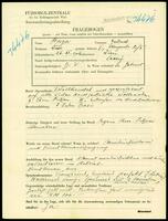 Applicant: Berger, Gertrud; born 26.11.1906 in Vienna (Austria); single.