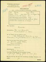 Applicant: Winter, Luise; born 27.5.1910 in Vienna (Austria); single.