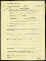 Applicant: Karolos, Georg; born 29.12.1895 in Pecs (Hungary); married.