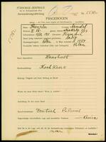 Applicant: Rinsler, Mindel; born 11.12.1911 in Hamina; single.