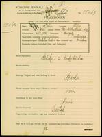 Applicant: Grün, Philipp; born 6.9.1884 in Hustopeče (Czech Republic); married.