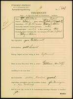 Applicant: Felber, Robert; born 15.12.1883 in Hodonín (Hodonín, Czech Republic); married.