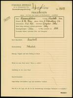 Applicant: Diamantstein, Charlotte Sara; born 11.11.1876 in Boryslav (Ukraine); single.