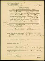 Applicant: Wocasch, Irma Sara; born 9.12.1890 in Budapest (Hungary); married.