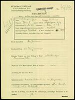 Applicant: Löwinger, Arthur; born 25.5.1888 in Nitra (Slovakia); widowed.