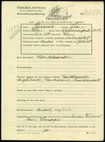 Applicant: Peczenik, Leon; born 21.4.1880 in Vienna (Austria); married.