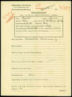 Applicant: Froschel, Regina; born 15.12.1885 in Vienna (Austria); single.