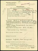 Applicant: Herz, Lea; born 15.12.1897 in Ustrzyki Dolne (Poland); single.