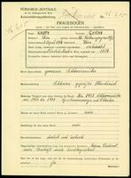 Applicant: Kaupy, Gustav; born 8.4.1884 in Vienna (Austria); married.