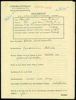 Applicant: Chomed, Richard; born 25.5.1899 in Radautz (Romania); single.