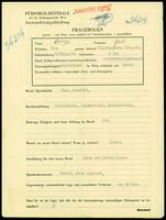 Applicant: Langer, Grete; born 6.8.1901 in Vienna (Austria); married, but separated.