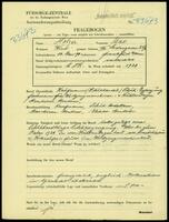 Applicant: Holzer, Max; born 10.1.1890 in Frankfurt am Main (Germany); married.