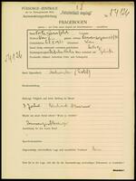 Applicant: Klarsfeld, Fritz; born 22.5.1921 in Vienna (Austria); single.