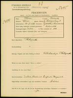 Applicant: Kern, Baruch; born 28.4.1887 in Galatz (Romania); married.