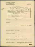 Applicant: Horowitz, Friedrich Israel; born 10.7.1885 in Radautz (Romania); single.