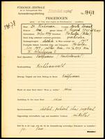 Applicant: Fichman, Moritz Israel; born 30.10.1879 in Rodatyn (Poland); divorced.