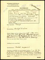 Applicant: Ländler, Koloman; born 13.4.1882 in Alsómesteri (Hungary); married.
