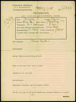 Applicant: Herzog, Therese; born 30.1.1876 in Vienna (Austria); widowed.