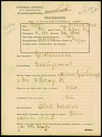 Applicant: Mayer, Berthold Israel; born 15.4.1884 in Uherský Brod (Czech Republic); single.
