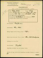 Applicant: Habenstreit, Lipe; born 18.1.1892 in Horodok (Lʹvivsʹka oblastʹ, Ukraine); married.