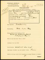 Applicant: Rosenbaum, Siegfried Israel; born 7.12.1879 in Vienna (Austria); widowed.