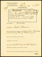 Applicant: Unschuld, Leon; born 13.9.1879 in Vršac (Serbia); married.