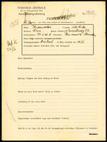 Applicant: Kasmacher, Alibeta; born 18.12.1906 in Kezmarsk Slovakei; married.