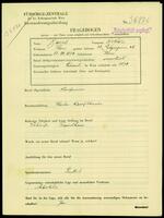 Applicant: Basel, Oskar; born 13.12.1874 in Vienna (Austria); married.
