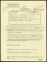 Applicant: Fränkel, Bertha; born 20.11.1889 in Budapest (Hungary); single.