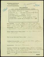 Applicant: Hudes, Ester; born 1897 in Szczucin (Poland); single.