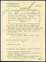 Applicant: Milch, Josef; born 21.11.1869 in Prednicz, Trenesiner, Kom; married.