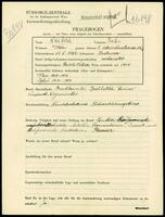 Applicant: Neufeld, Rubin; born 11.5.1892 in Zastawce; married.
