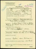 Applicant: Löb, Friedrich; born 29.3.1901 in Vienna (Austria); single.