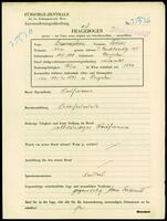 Applicant: Braunstein, Tobias; born 10.2.1881 in Boryslaw (Ukraine); married.
