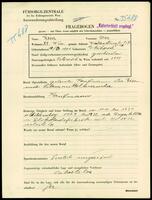 Applicant: Weisz, Aron; born 11.3.1891 in Uzhorod (Ukraine); divorced.