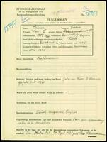 Applicant: Grüner, Szidonie; born 29.6.1879 in Szombathely (Hungary); widowed.