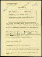 Applicant: Berdach, Rudolf; born 14.7.1899 in Vienna (Austria); single.