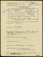 Applicant: Gottesfeld, Rubin; born 2.1.1891 in Zeleszezyki (Ukraine); married.