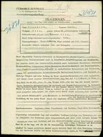 Applicant: Benedikt, Camillo; born 29.1.1888 in Vienna (Austria); single.